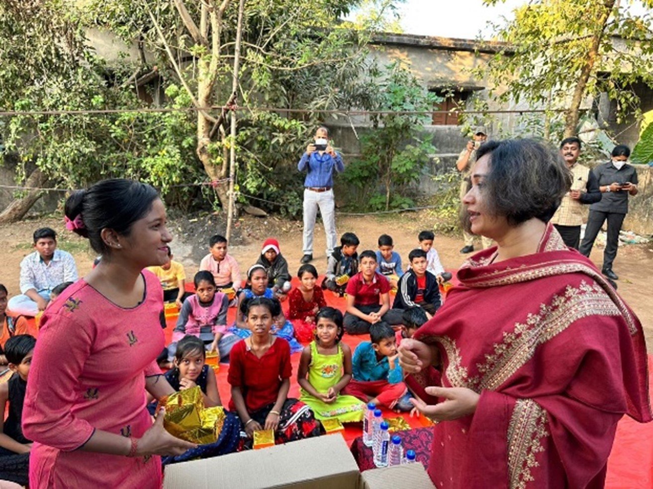 Clothes and sweets donation at an orphanage home in Bhubaneswar